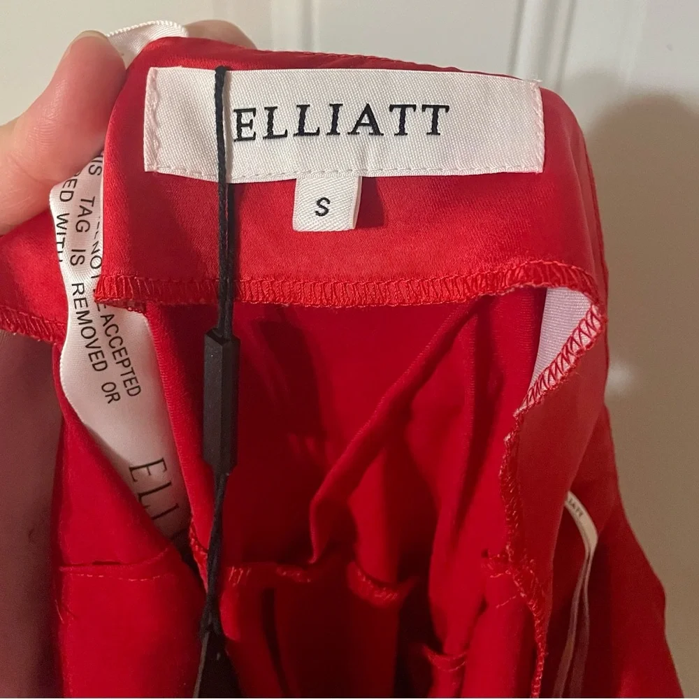 Elliatt x Revolve Jacinda Dress Asymmetrical Adjustable Cowl Neck Red Small - Picture 13 of 14